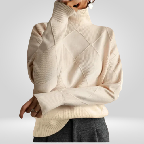 Damen Strickrollkragenpullover – Oversize-Fit