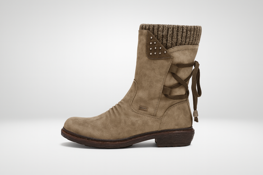 Damen Winter High-Top Boots – Wasserfest, warm gefüttert