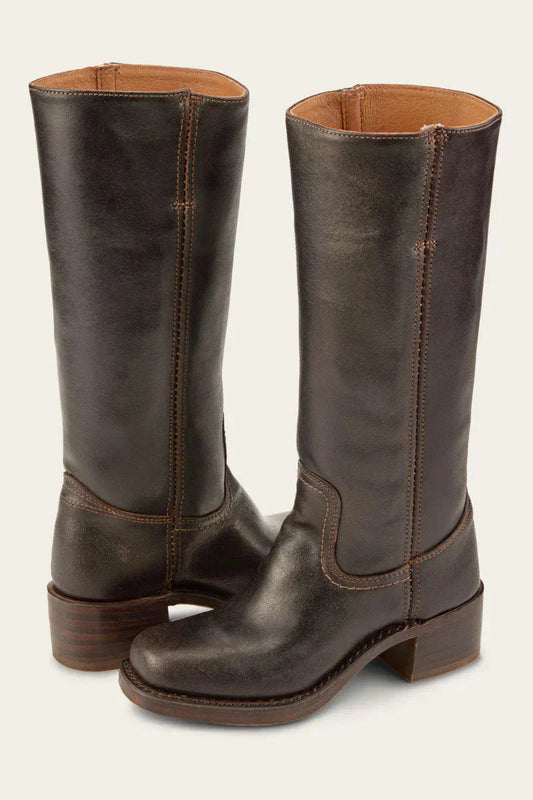 Damen Lange Stiefel aus PU-Leder – Zeitlose Eleganz mit modernem Komfort