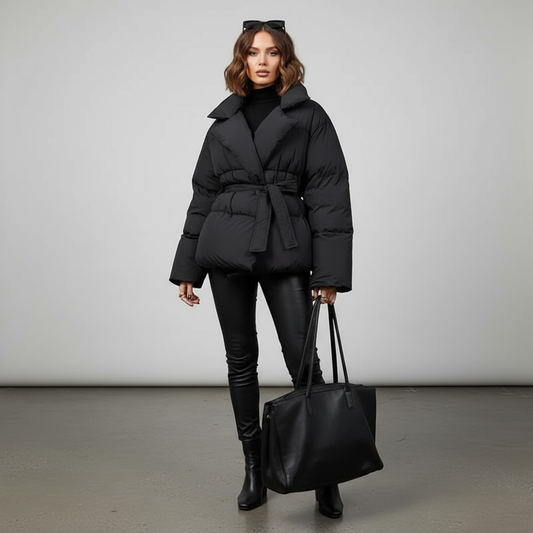 Damen Langer Parka aus Baumwolle – Elegante Winterjacke