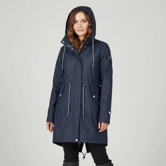 Wasserfeste Damen Regenjacke – Atmungsaktives Design mit verstellbarer Kapuze